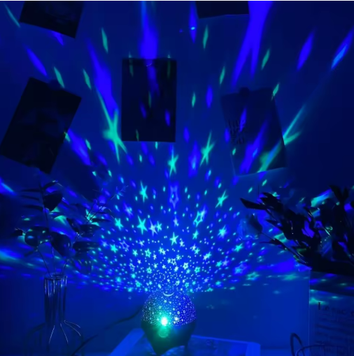RGB Night Lights LED Projector Light Starry Moon Galaxy Projection Lamp 5V USB